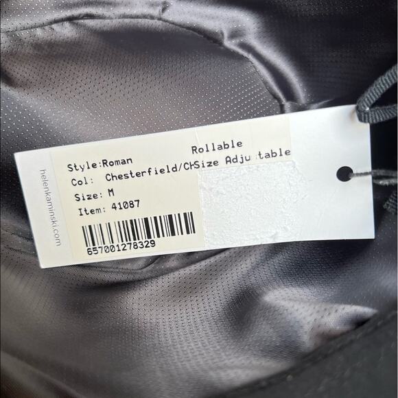 NWT Helen Kaminski Brown/Black Chesterfield/Charcoal Fedora Hat - Picture 4 of 9